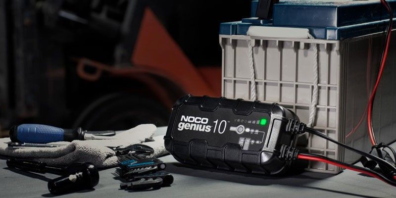 Noco Genius10 Batteriladdare 10A för 6 V och 12 V, 10000 mA (Wet, Gel, MF, CA, EFB, AGM, & Litium-jon)