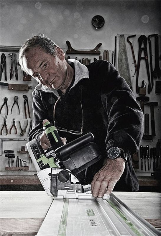 Festool TS 55 FEBQ-Plus Sänksågspaket (2 skenor, 2 Skarvstycken, 2 tvingar, förvaringsväska)