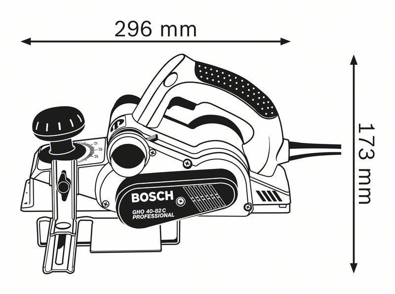 Bosch GHO 40-82 C Hyvel (82mm)