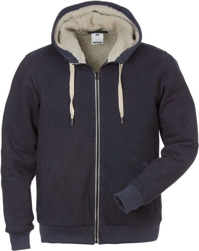 Fristads Fodrad sweatshirt-jacka 7102 DSJ Indigo XL