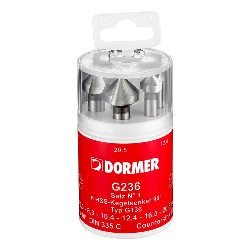 Dormer G2361 Försänkarsats 6-delar HSS 6,3-20,5mm