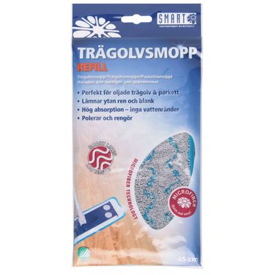 Smart microfiber systems trägolvsmopp refill 45 cm