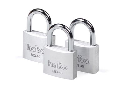 Habo Hänglås 503-40 Tripple Aluminium SB