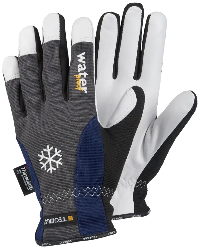 Tegera 295 Läderhandske Vinter Thinsulate Varmfodrad Vattentät