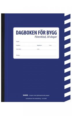 Byggdagbok 30 dagars A5