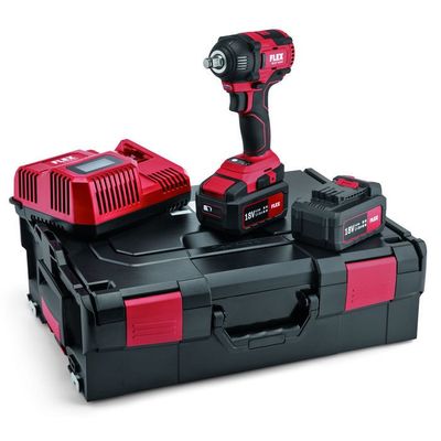 Flex Mutterdragare 1/2" IW 18-0-EC Set (2x5,0Ah)