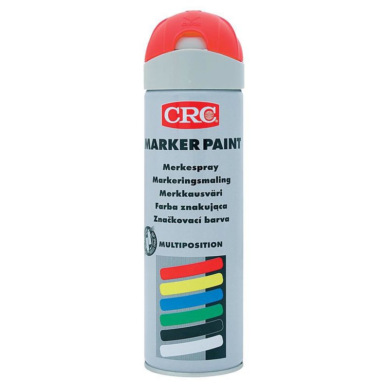 CRC MÄRKFÄRG RÖD 500ML FLUOR