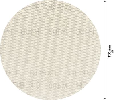 Bosch Expert M480 slipnät för excenterslipar 150mm för trä, trä med färg och gips