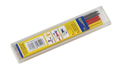 Bleispitz Dry Reservstift 6st 1416 (Röd,Grå,Gul)