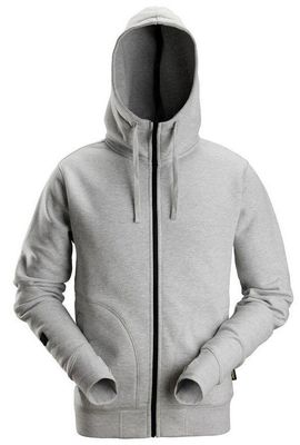 Snickers 2890 Hoodie full zip AW Gråmelerad