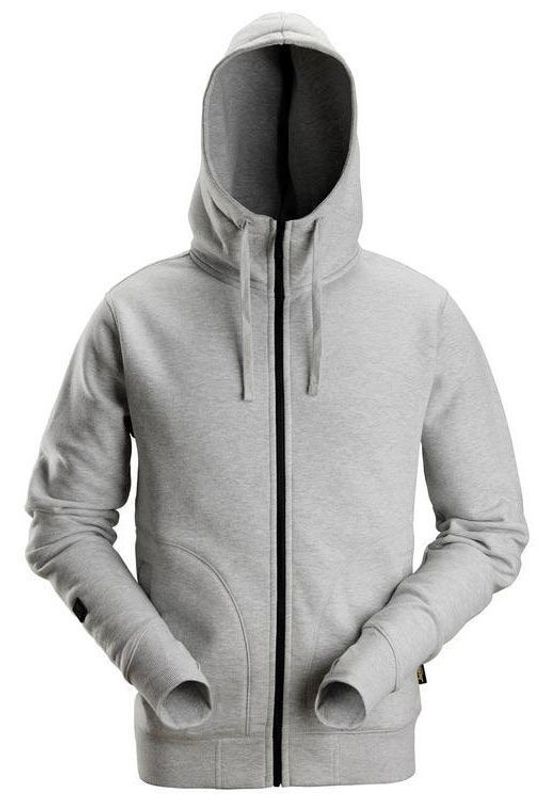 Snickers 2890 Hoodie full zip AW Gråmelerad