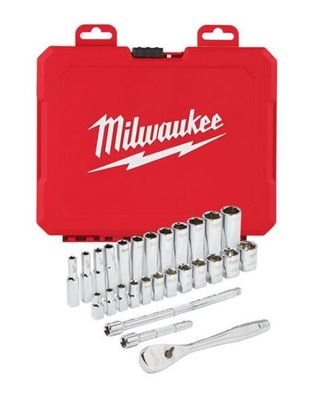 Milwaukee Hylsnyckelsats 1/4" (28-delar)