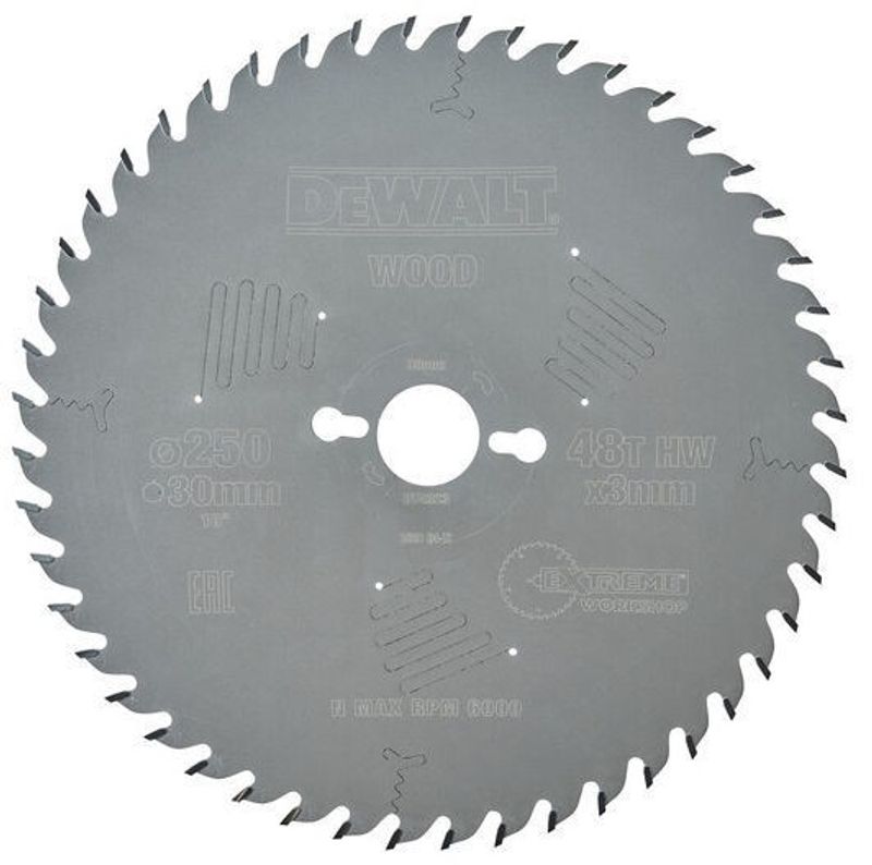DeWalt DT4323 Sågklinga 250mm 48T Universal