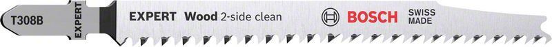Bosch Expert ‘Wood 2-side clean’ T 308 B sticksågblad, 25 st