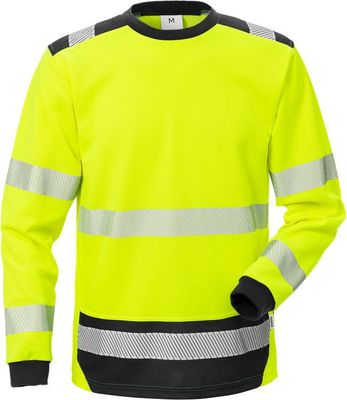 Fristads Varsel Långärmad T-shirt 7724 THV, klass 3 Varsel Gul/Svart