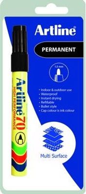 Artline Märkpenna 70 Svart SB-Pack
