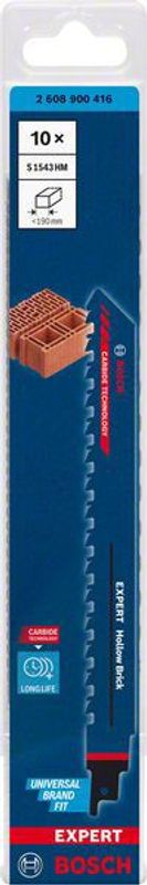 Bosch Expert ‘Hollow Brick’ S 1543 HM tigersågblad 240mm 10st CARBIDE