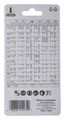 Makita A-86898 Sticksågblad Set 5-P