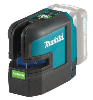 Makita SK105GDZ Krysslinjelaser Grön 12V (Utan batterier)