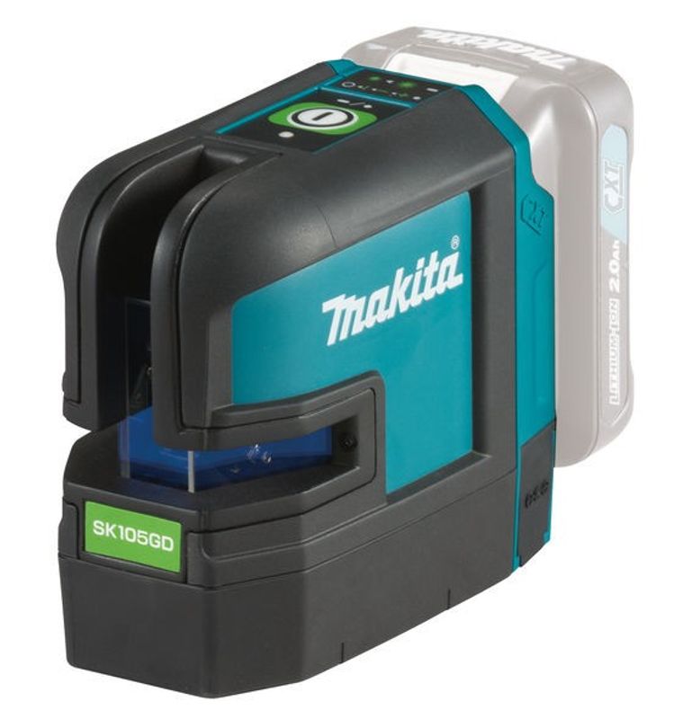 Makita SK105GDZ Krysslinjelaser Grön 12V (Utan batterier)