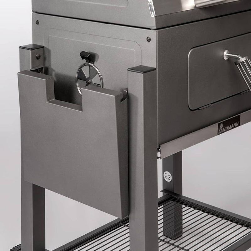 Landmann Tennessee Broiler kolgrillsvagn med gjutjärn och vev 57x42