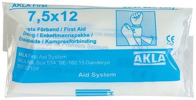 Akla Första Hjälpen-förband 92109 7,5x12cm