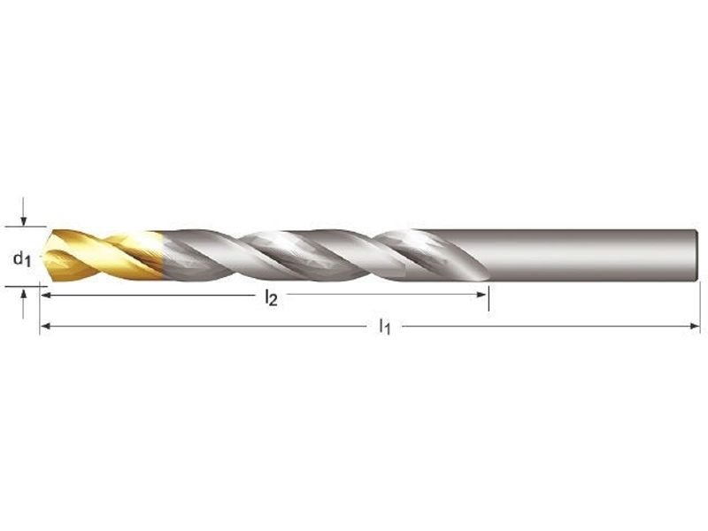 Dormer Spiralborr A002 TiN DIN 338 2-13mm SB