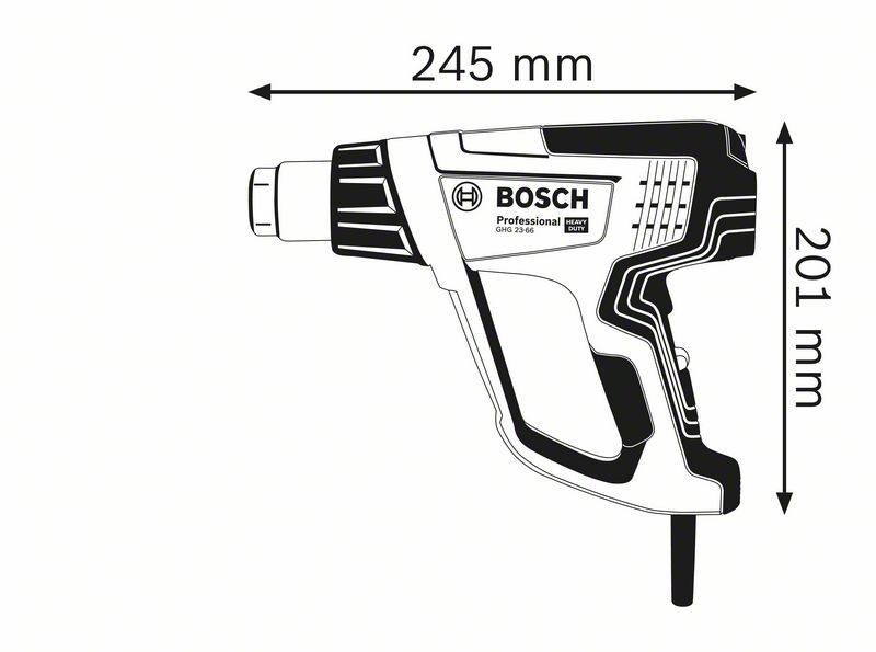 Bosch GHG 23-66 Varmluftspistol SET 2300W 50 – 650°C