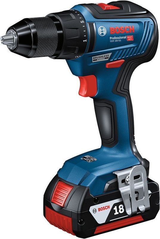 Bosch GSR 18V-55 Borr-/Skruvdragare 18V (2x2,0ah)