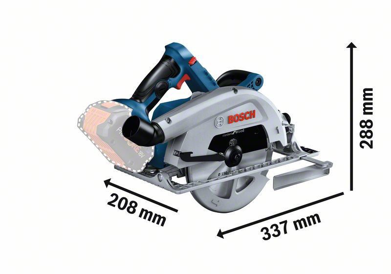 Bosch GKS 18V-68 C Cirkelsåg BITURBO 18V (Utan batterier)