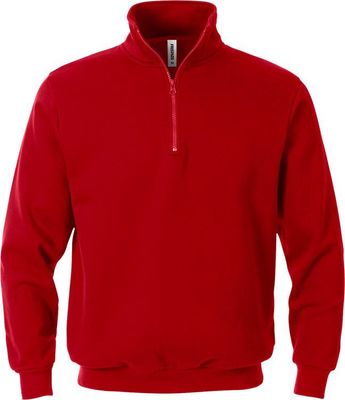 Fristads Sweatshirt Kort dragkedja 1737 SWB Röd