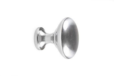Habo Knopp Amadeus 32mm Borstad krom SB