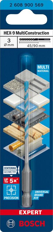 Bosch Expert HEX-9 MultiConstruction borr för betong