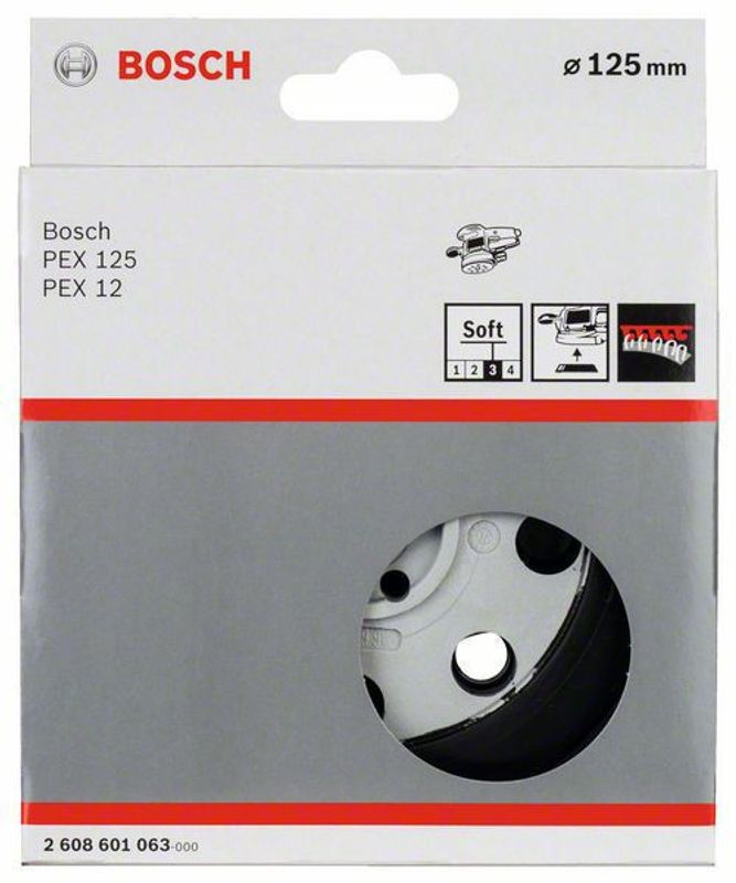 Bosch Mjuk Slipplatta 125mm (PEX400AE,PEX12,PEX125)