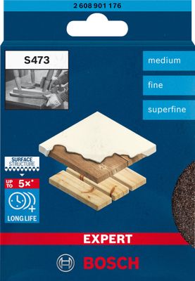Bosch Expert S473 standardkudde 98 x 120 x 13mm för trä & färg