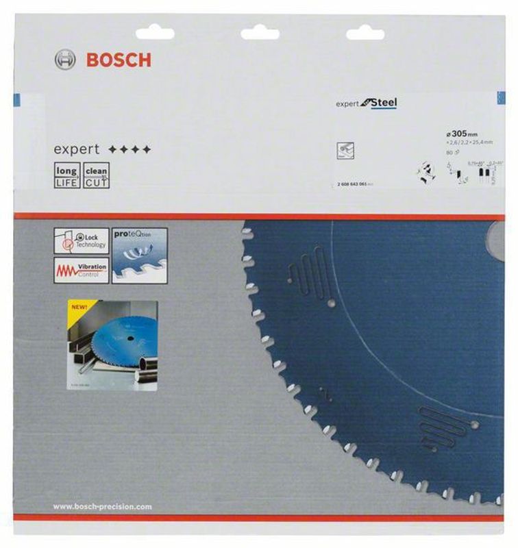 Bosch Metallsågsklinga  EXPERT STEEL 80T (305x25,4mm)