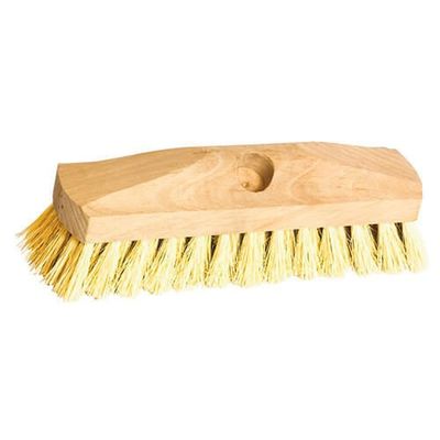 Skurlevang 22cm Vit Fiber med Trärygg 200mm
