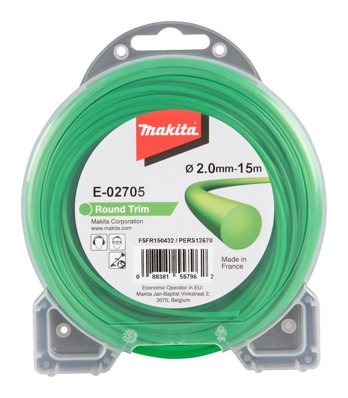 Makita E-02705 Trimmertråd 2,0mm / 15m