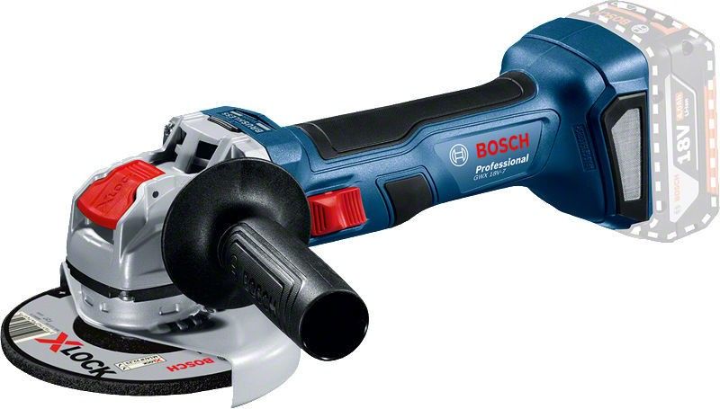 Bosch GWX 18V-7 Vinkelslip med X-LOCK 18V 125mm (utan batterier)