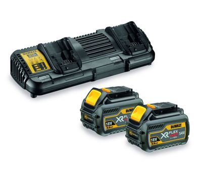 DeWalt DCB132T2 Snabbladdare 2-ports FlexVolt  + 2st 54V Batterier