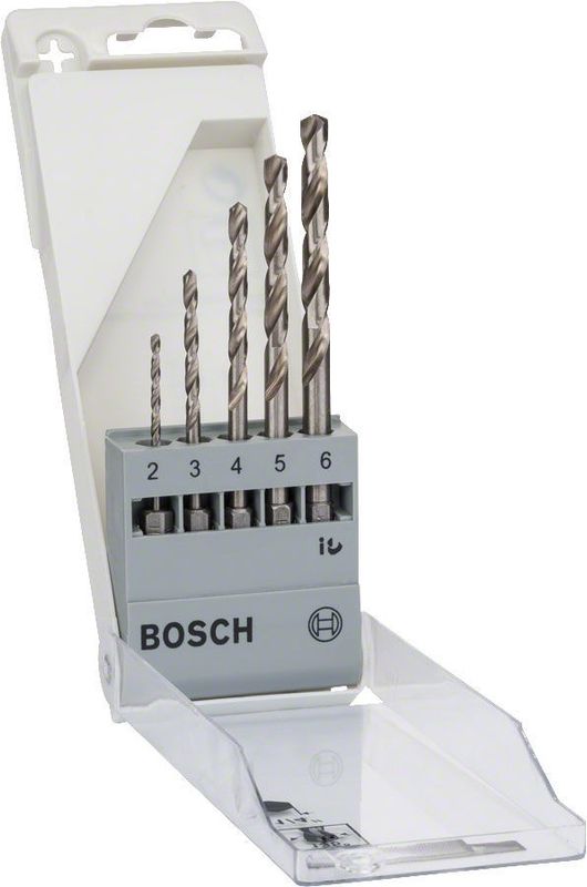 Bosch Metallborrsats HSS-G DIN 338 5-delar 2–6 mm