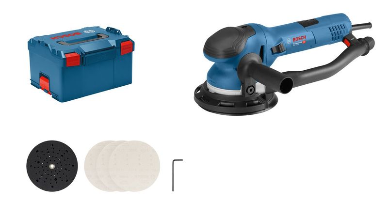 Bosch GET 75-150 Excenterslip 750W 150mm L-BOXX