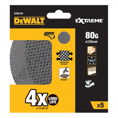 DeWalt Slipnät 125mm 5-P