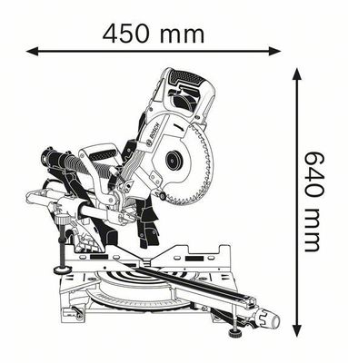 Bosch GCM 8 SDE Kap-/Gerringssåg 216mm