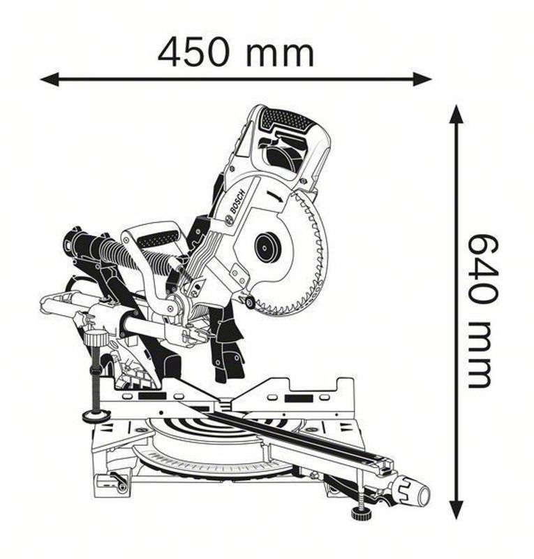 Bosch GCM 8 SDE Kap-/Gerringssåg 216mm
