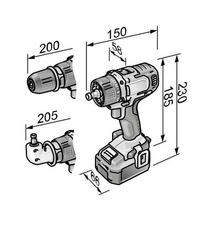 Flex Slagborrmaskin PD2G10.8-EC (utan batteri)