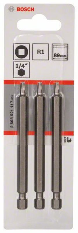 Bosch skruvbits extrahård XH R1-R3 89mm 3-P