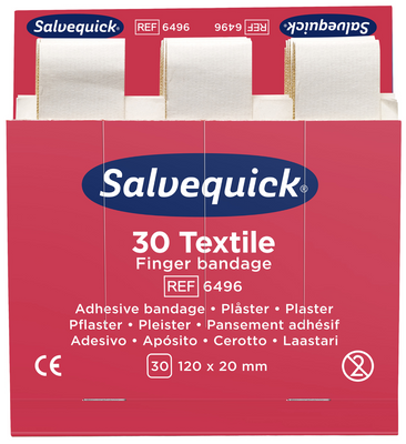 Cederroth Salvequick Plåster Extra Långa Textil 20x120mm 180ST