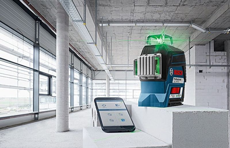Bosch GLL 3-80 CG M/BM/12V Kors-/Linjelaser 3x360° Bluetooth