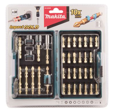 Makita B-54536 Bitssats Torx/PH/PZ 38-delar